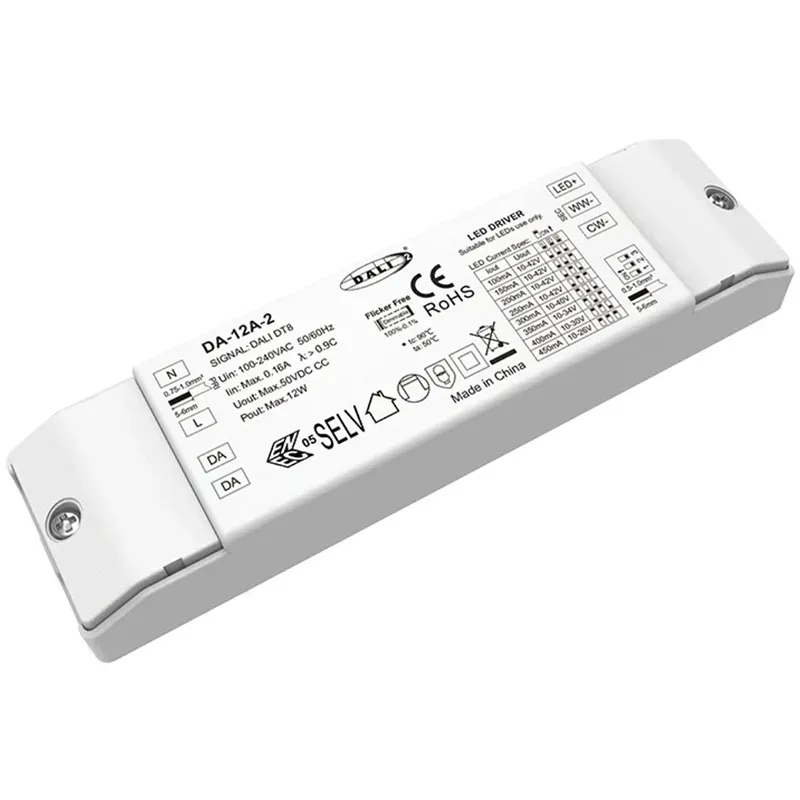 12W DALI CW WW CCT світлодіодний драйвер з регулюванням яскравості