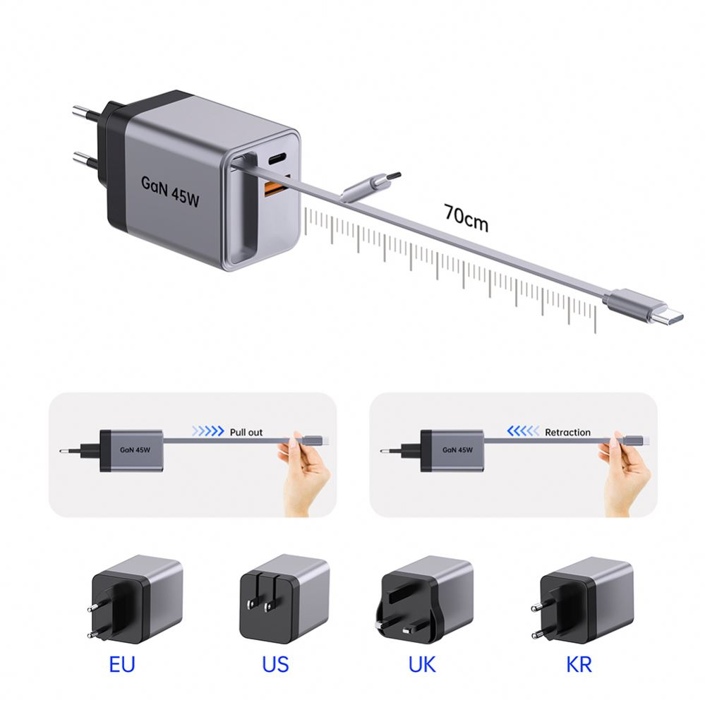 Новий фаворит для швидкої зарядки: висувна швидка зарядка