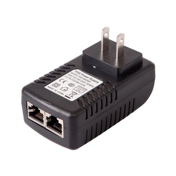 48 В 0,5 А Настінна розетка POE Інжектор Ethernet адаптер
