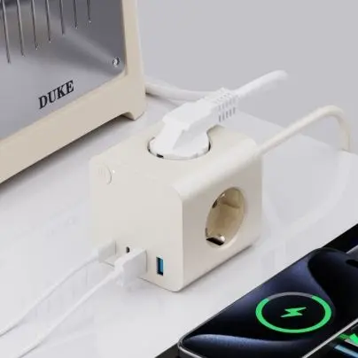 Подовжувач живлення ЄС із 25 Вт PD USB 3 розетки змінного струму