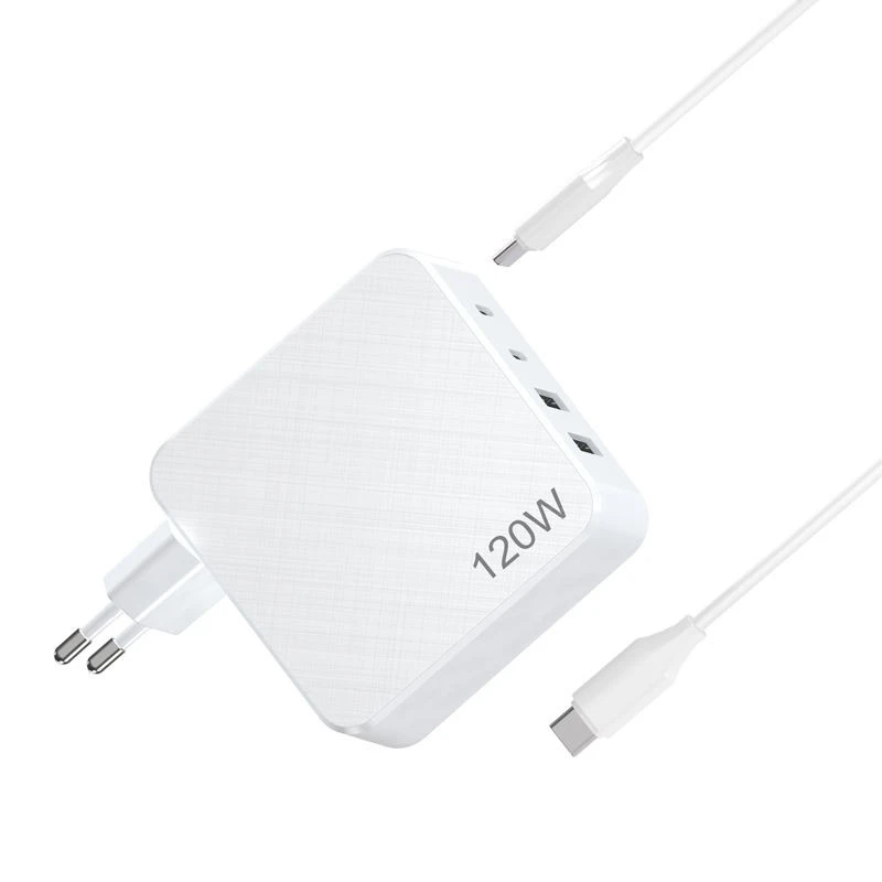 Багатопортовий настінний зарядний пристрій для ноутбука 120 Вт GaN USB C